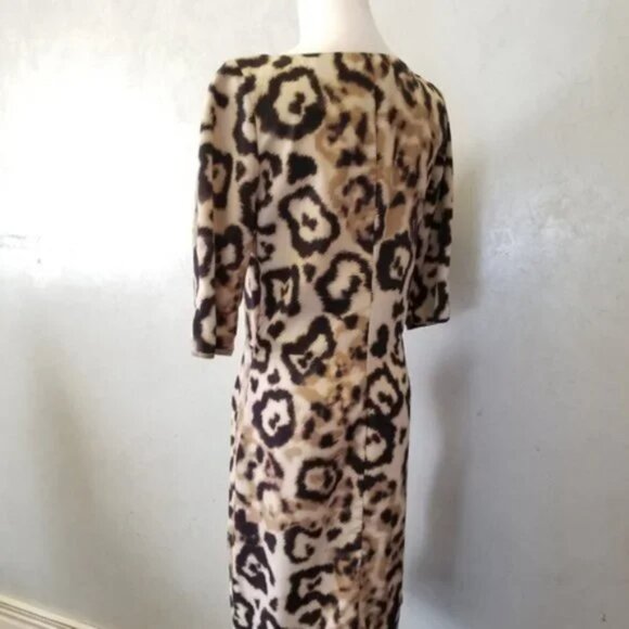 Yoana Baraschi Anthropology leopard dress women's size 4 (I20) - Picture 3 of 8